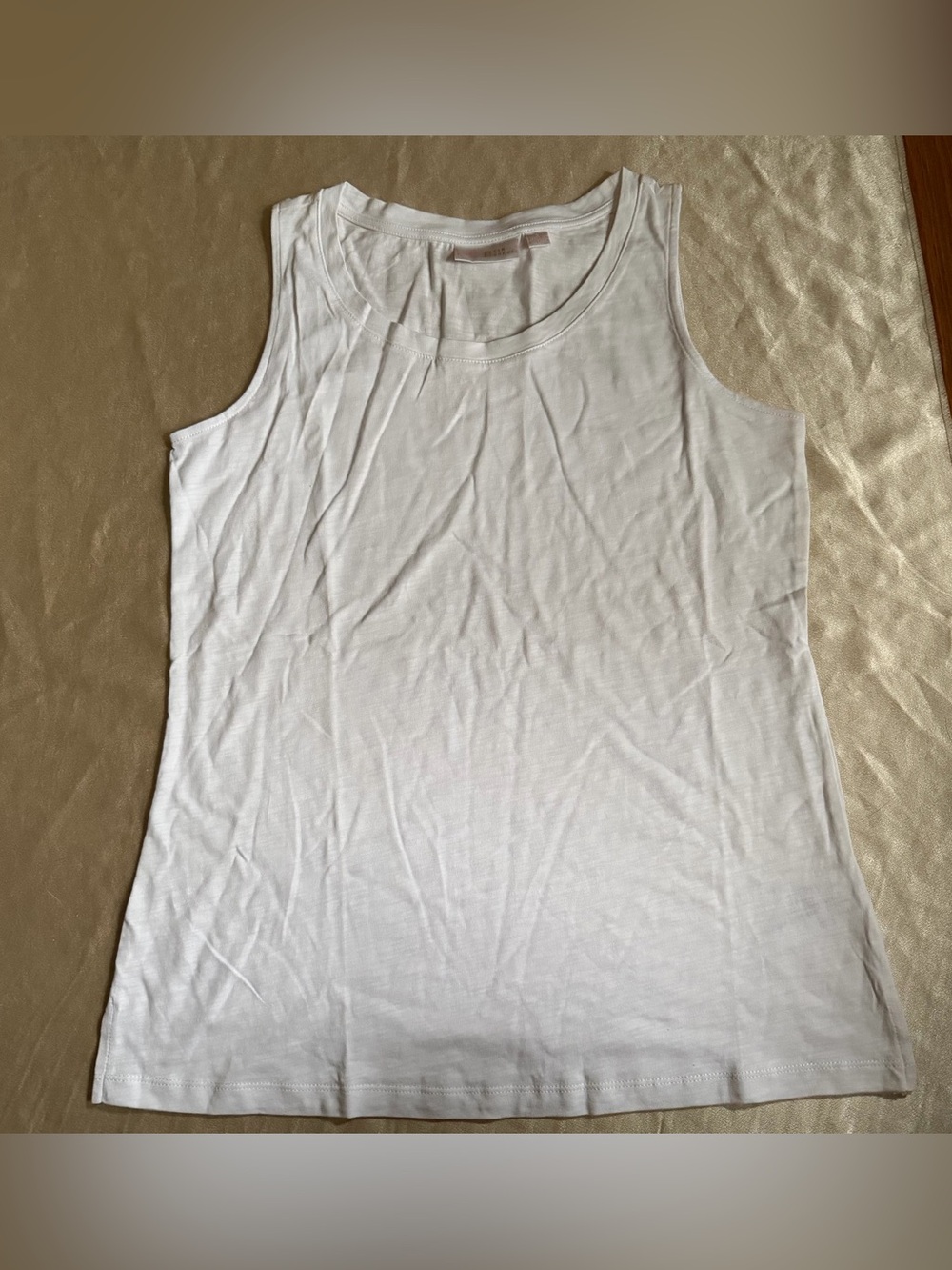 Belle by Kim Gravel Slub Knit Tank scoop neck size small A686032